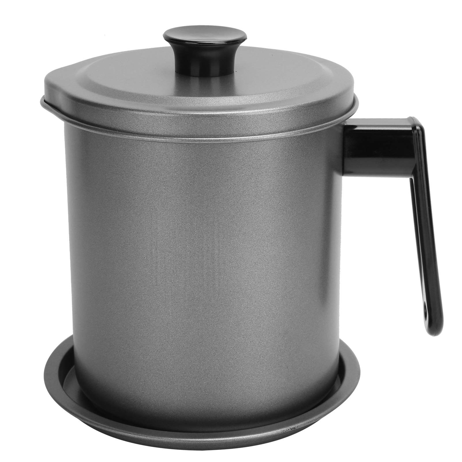 **Grease Container Can - Safe & Easy to Clean Oil Strainer Pot for Kitchen, Restaurant & Home Use - Perfect for Frying Oil Storage & Filtering**