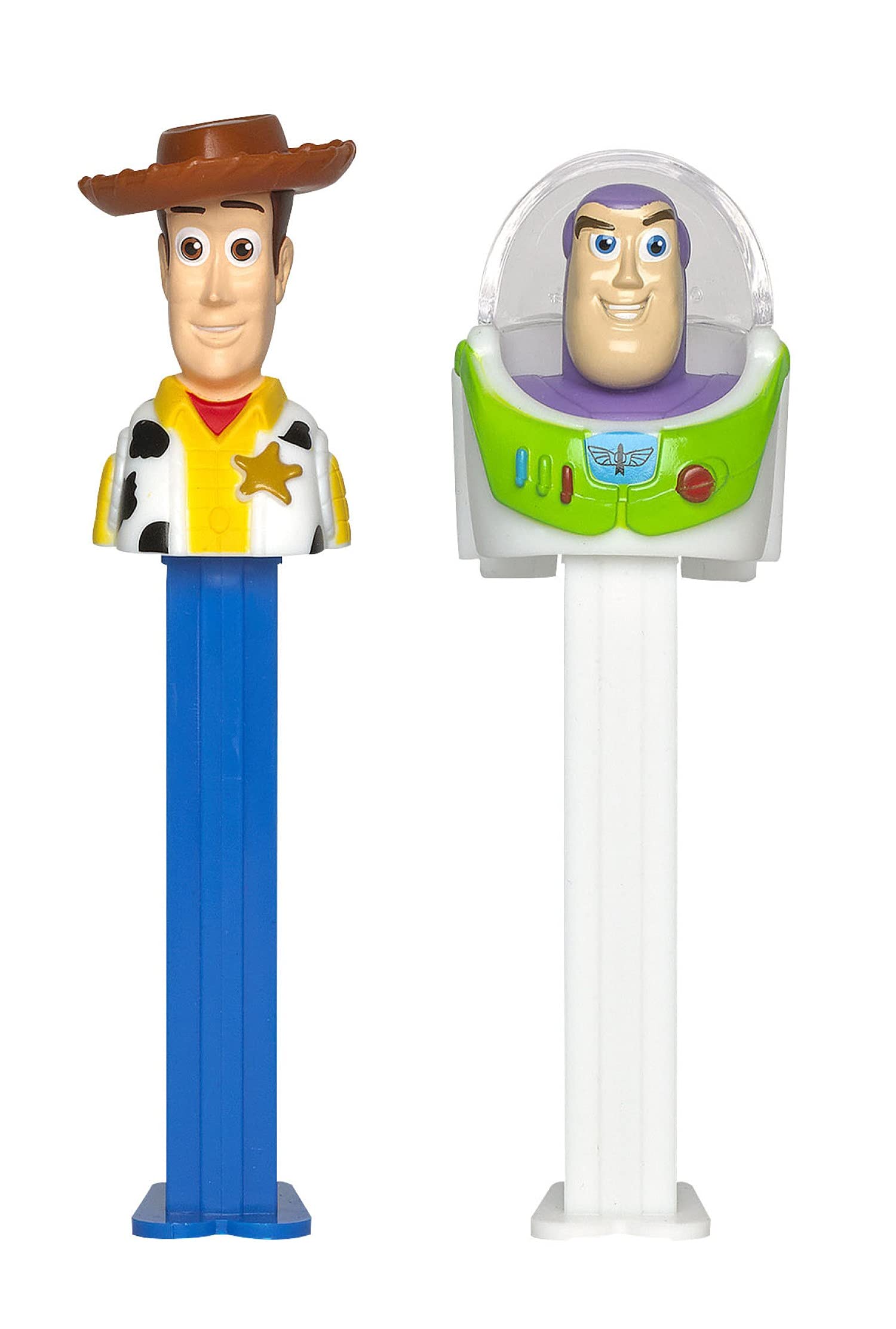 Toy Story Pez Candy Dispenser Set - Woody & Buzz Lightyear Collectible Candy Dispensers with 2 Refills | Disney Pixar Toy Story Party Supplies | Perfect for Birthday Parties, Movie Nights & Collectors