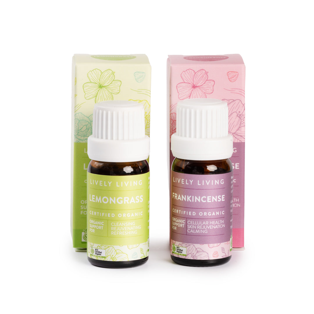 Bliss Essential Oil Duo Set - Lavender & Peppermint Aromatherapy Oils for Relaxation & Stress Relief - Perfect for Diffusers, Massage & Home Spa