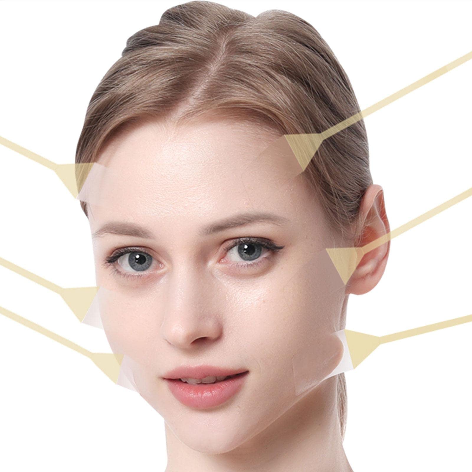 Invisible Silicone Face Lift Tape - V-Shape Chin & Jaw Contouring Strips for Instant Slimming & Lifting | Reusable Beauty Face Lift Tools for Special Occasions & Daily Makeup