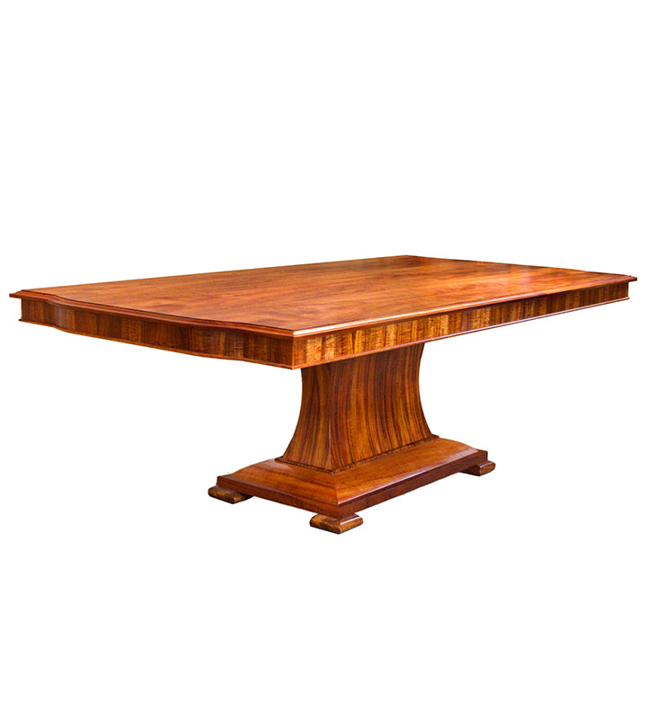 Elegant Queen Emma Dining Table - Solid Wood Farmhouse Style Kitchen Table for 6 - Perfect for Family Dinners & Entertaining Guests