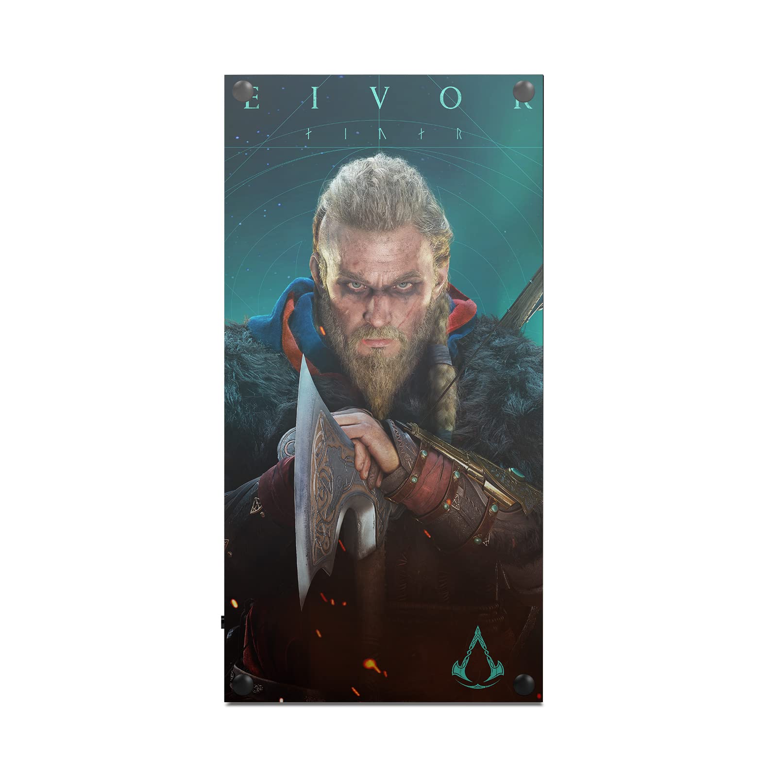 Officially Licensed Assassin's Creed Eivor Valhalla Vinyl Sticker Skin Decal - Compatible with Xbox Series X Console & Controller Bundle - Gaming Accessories for Xbox Fans & Collectors - Perfect for Customizing Your Gaming Setup