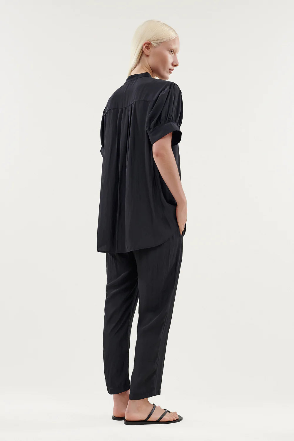 Ena Pant Coal - Stylish Women's High-Waist Pants for Casual & Office Wear | Perfect for Work, Travel & Everyday Comfort