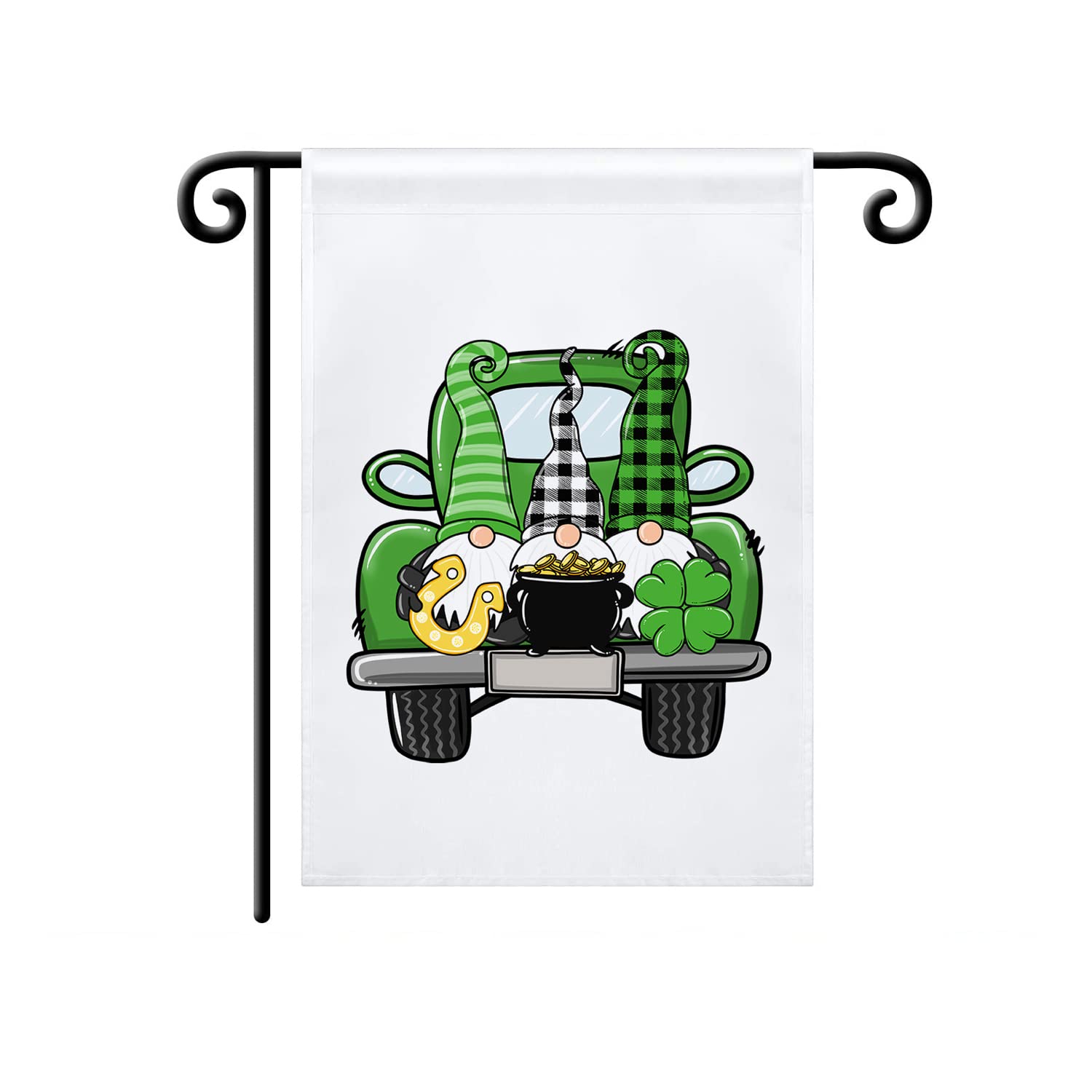 St. Patrick's Day Garden Flag - Single-Sided Leprechaun Design for Outdoor Decor | Irish-Themed Lawn & House Decoration | Perfect for March Celebrations, Spring Yard Decor & American Holiday Festivities