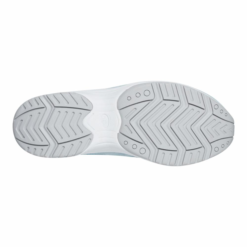 Easy Spirit Women's Travelp189 Blue Walking Shoes - Comfortable Slip-On Sneakers for Travel, Work & Everyday Wear | Lightweight & Supportive Footwear for Walking, Commuting & Casual Outings