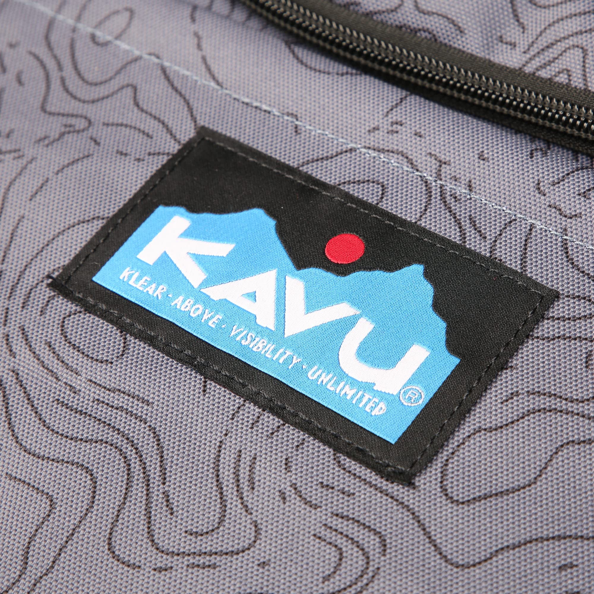 KAVU Pacific Rimshot Deluxe Disc Golf Backpack with Drink Holder - Durable & Water-Resistant Topo Design for Ultimate Frisbee Players | Perfect for Tournaments, Practice & Outdoor Adventures