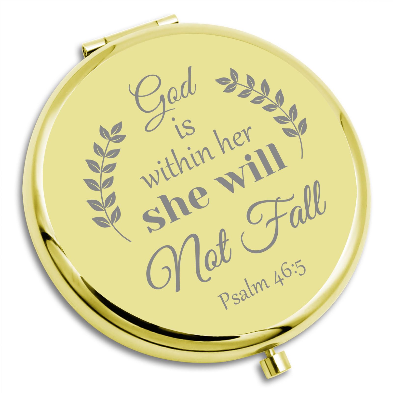 Inspirational Christian Makeup Mirror with Bible Verse - Religious Gifts for Women, Mom, Friend, Sister & Aunt - Compact Travel Mirror for Daily Encouragement & Scripture Reflection - Perfect for Church, Home & On-the-Go Use
