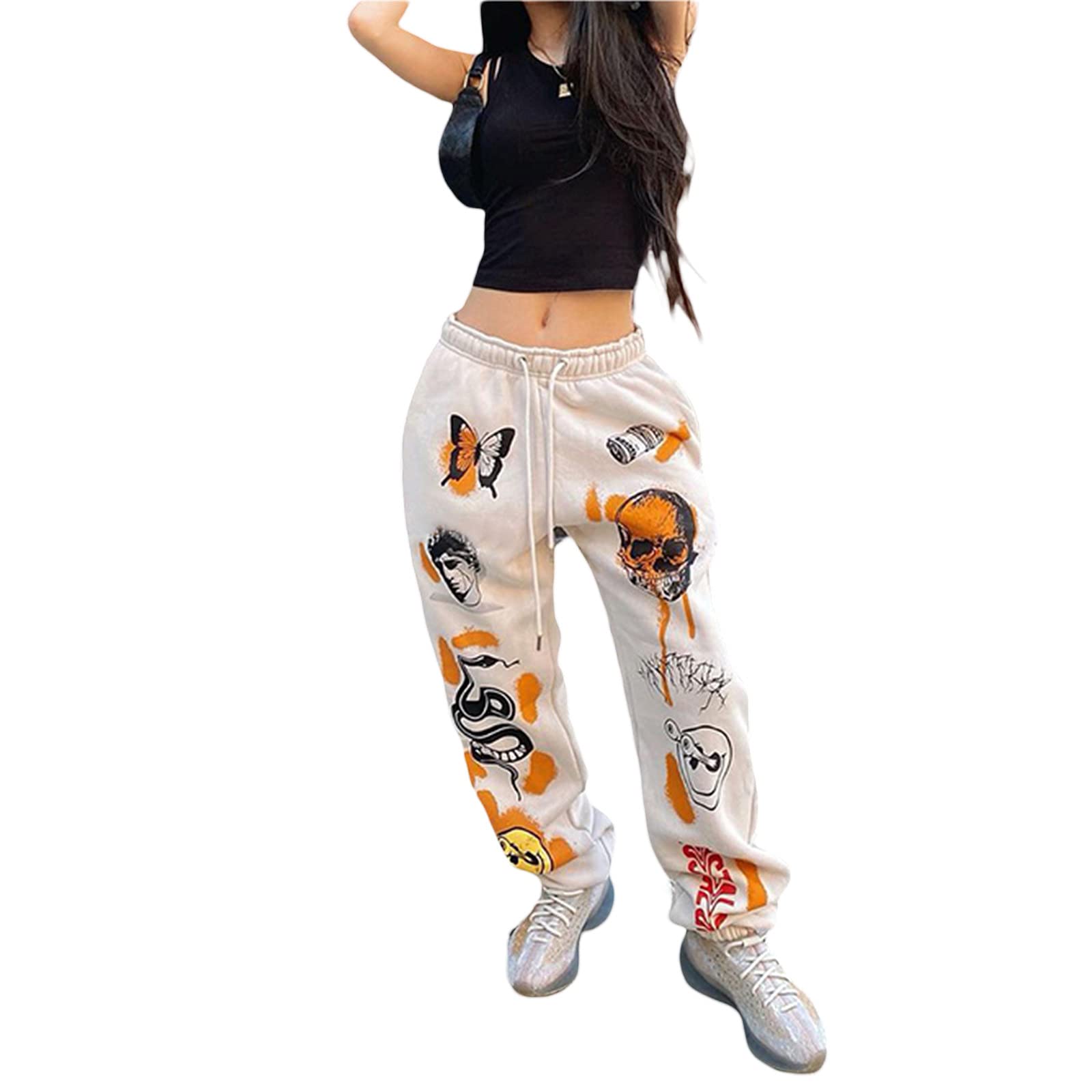 Women's High Waist Plaid Color Block Sweatpants - Stretchy Skinny Joggers for Casual Streetwear & Club Outfits | Perfect for Lounge, Gym, and Everyday Wear
