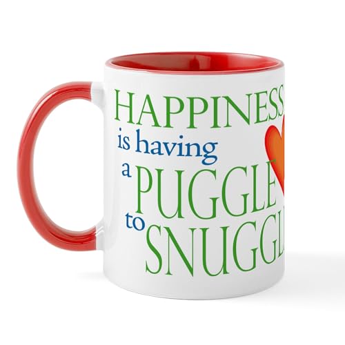 White/Red Inside - Snuggle Puggles Mug