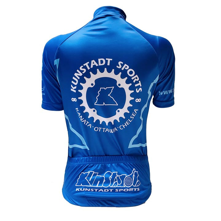 Kunstadt 2021 Men's/Women's Blue Cycling Jersey - Breathable & Moisture-Wicking Bike Shirt for Road & Mountain Biking | Perfect for Cycling, Training & Outdoor Sports
