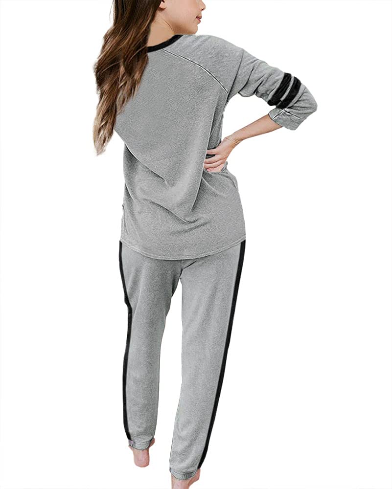 Imily Bela Girls' Sweatsuit Set - Cute Lounge Wear & Athletic Outfit with Sweatshirt and Sweatpants for School, Playdates & Home Comfort