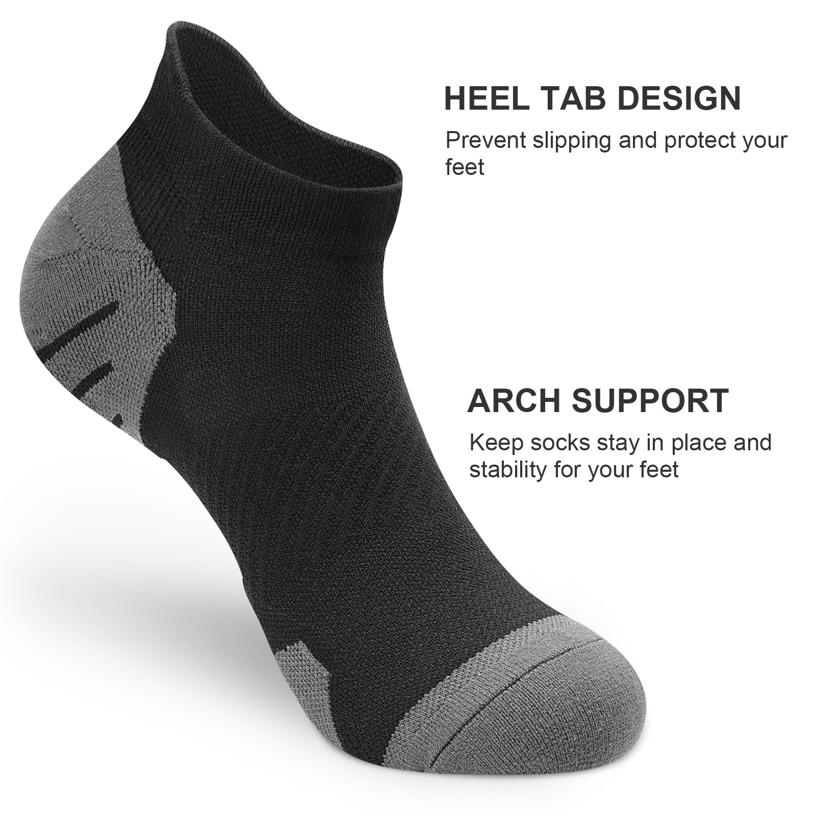GECKOMAN x PAPLUS Women's Comfortable Low Cut Cushioned Socks 2-Pack - Perfect for Running, Yoga & Everyday Wear