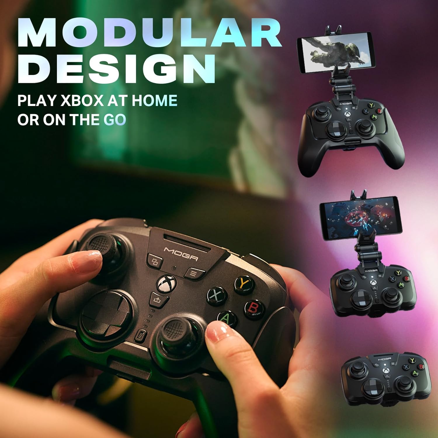 PowerA XP ULTRA Wireless Gaming Controller for Xbox Series X|S, Windows PC, Android & Smart TV - 60 Hour Rechargeable Battery, Ergonomic Design (Black) - Perfect for Long Gaming Sessions, Cloud Gaming & Multi-Platform Play