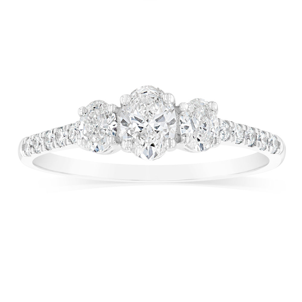 18ct White Gold 0.6 Carat Diamond Solitaire Engagement Ring - Perfect for Proposals, Anniversaries & Special Occasions