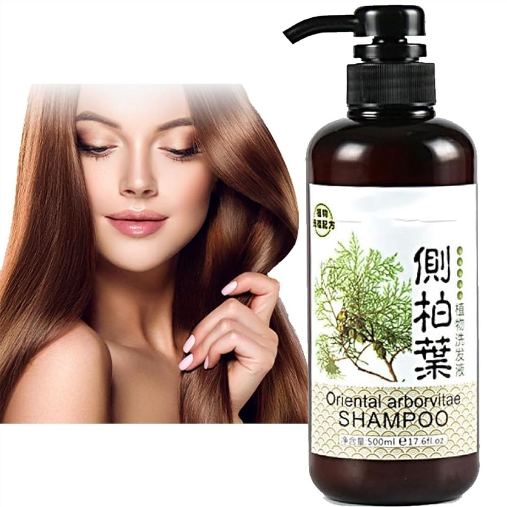 Oriental Arborvitae Shampoo for Hair Growth Control - 500ml Natural Plant-Based Hair Care with Nourishing Formula for Stronger, Healthier Hair - Ideal for Daily Use & Scalp Care (1 Count Pack)