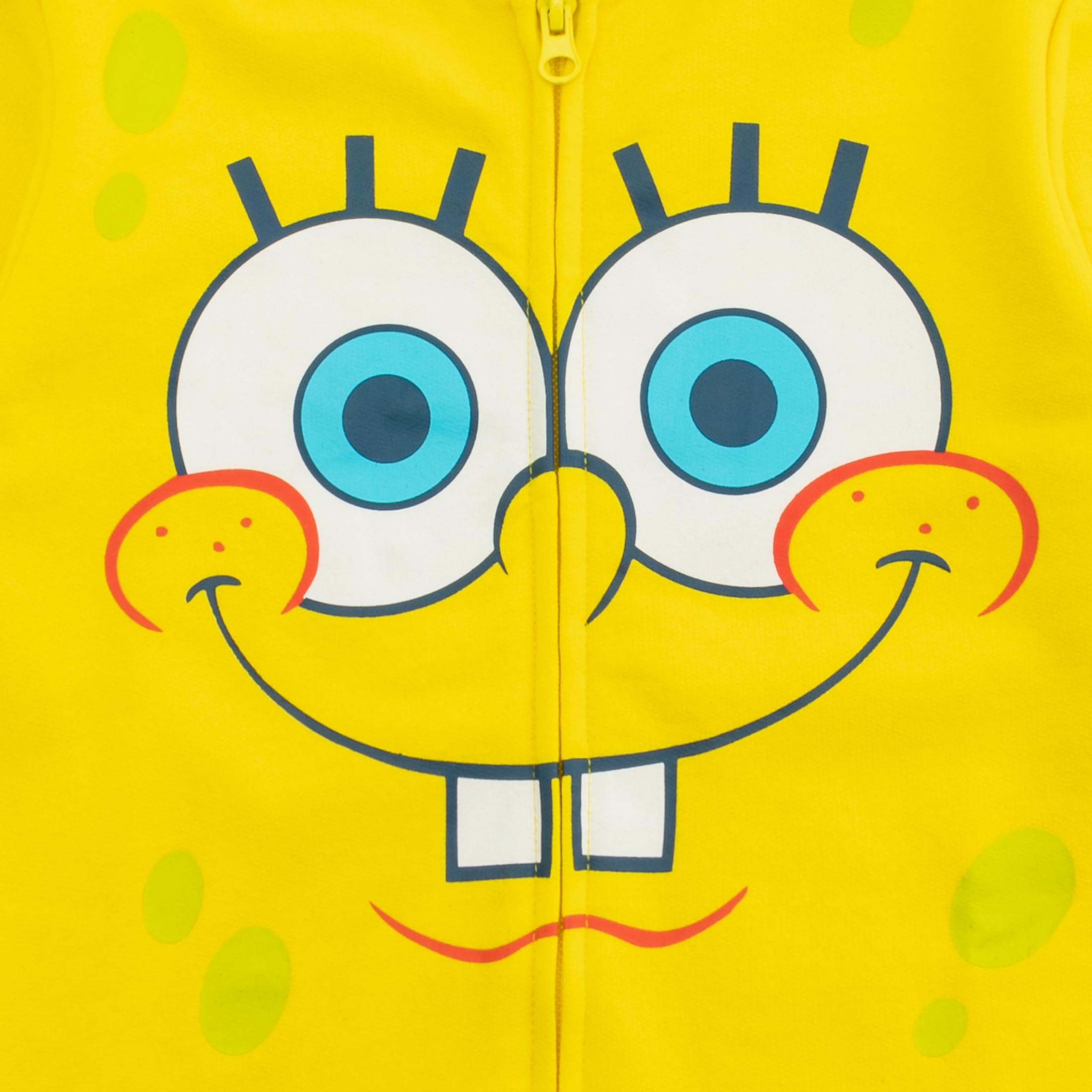 SpongeBob SquarePants Boys' Zip-Up Hoodie | Nickelodeon Cartoon Character Sweatshirt for Big Kids | Casual Wear & School Outfit
