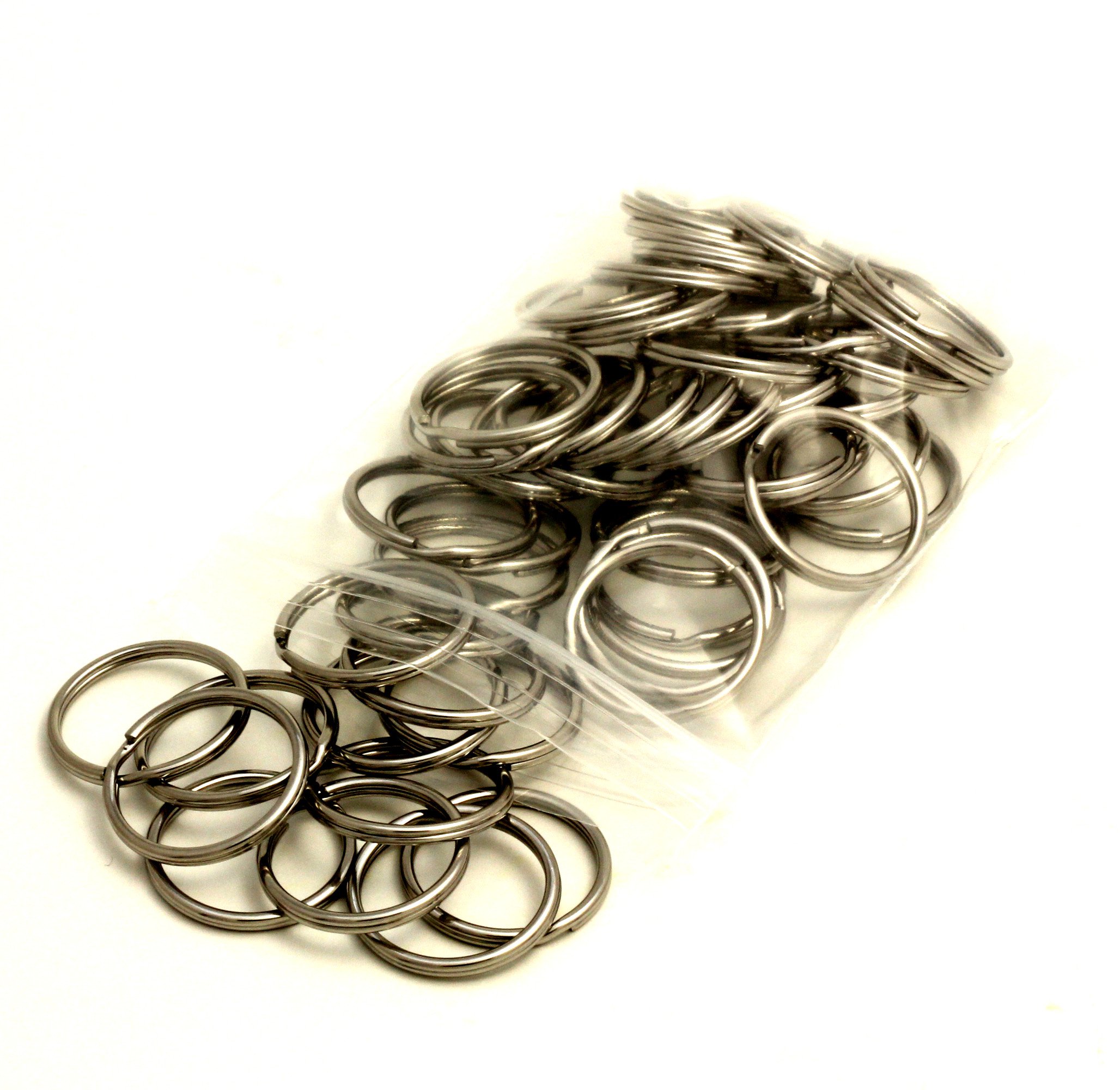 Premium Stainless Steel Key Rings 1 Inch (25mm) Split Rings - 1000 Pack Bulk - Durable & Rustproof for Keys, Lanyards, Badge Holders, DIY Crafts & Organization