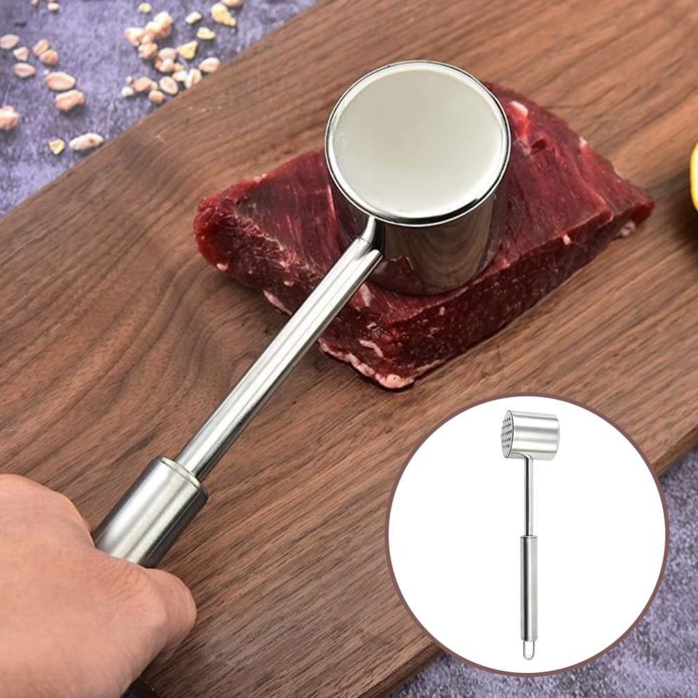Premium Meat Tenderizer Hammer - Heavy Duty Steak Mallet for Beef, Chicken & Pork | Durable Kitchen Cooking Tool with Ergonomic Handle | Perfect for Grilling, BBQ & Home Chefs