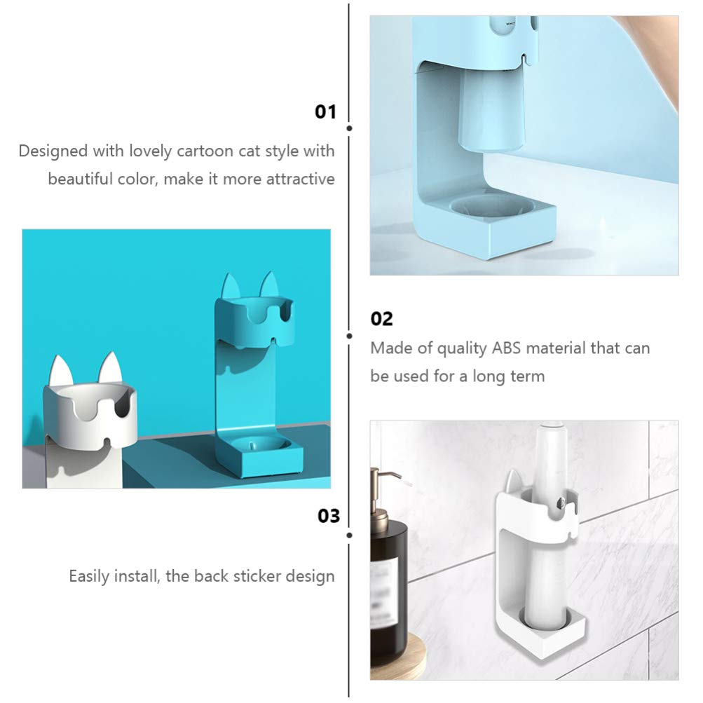Electric Toothbrush Holder Wall Mount - 3pcs Bathroom Organizer for Home & Travel