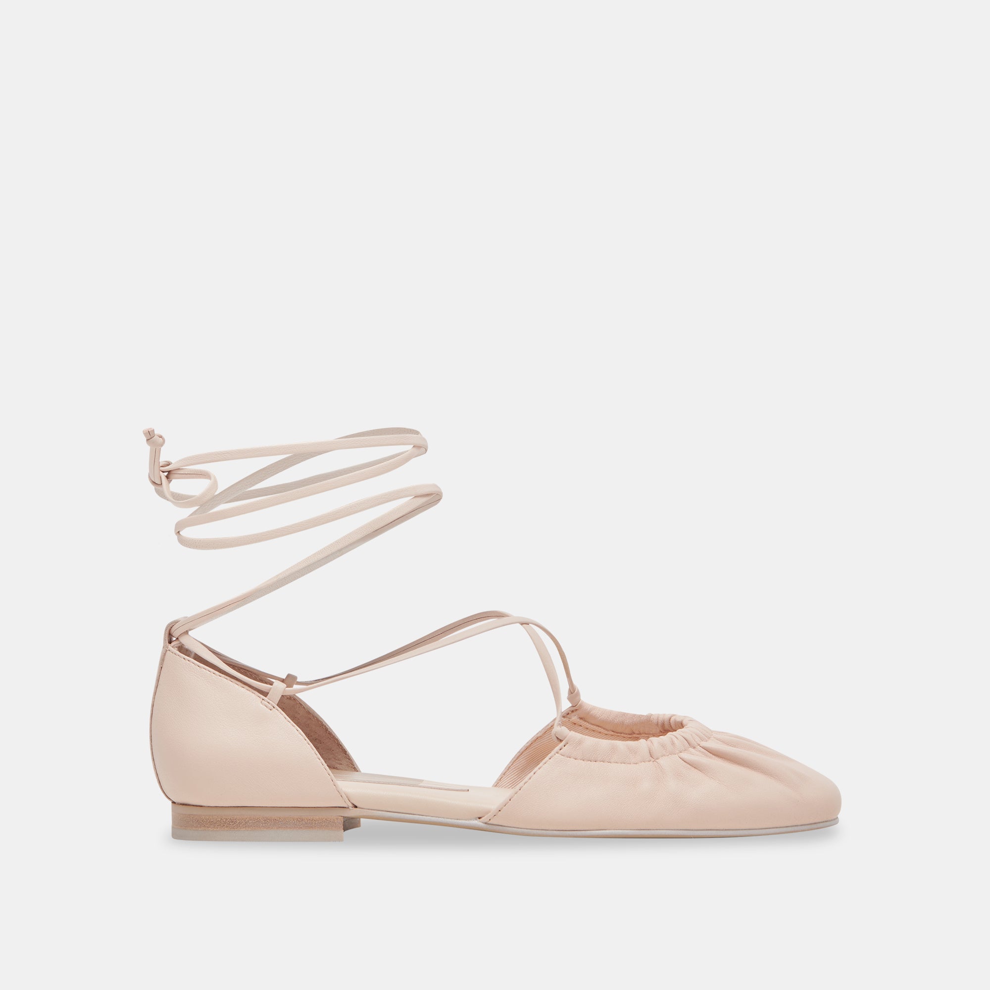 CANCUN Women's Ballet Flats - Light Pink Genuine Leather Comfortable Slip-On Shoes for Casual Wear, Office & Travel