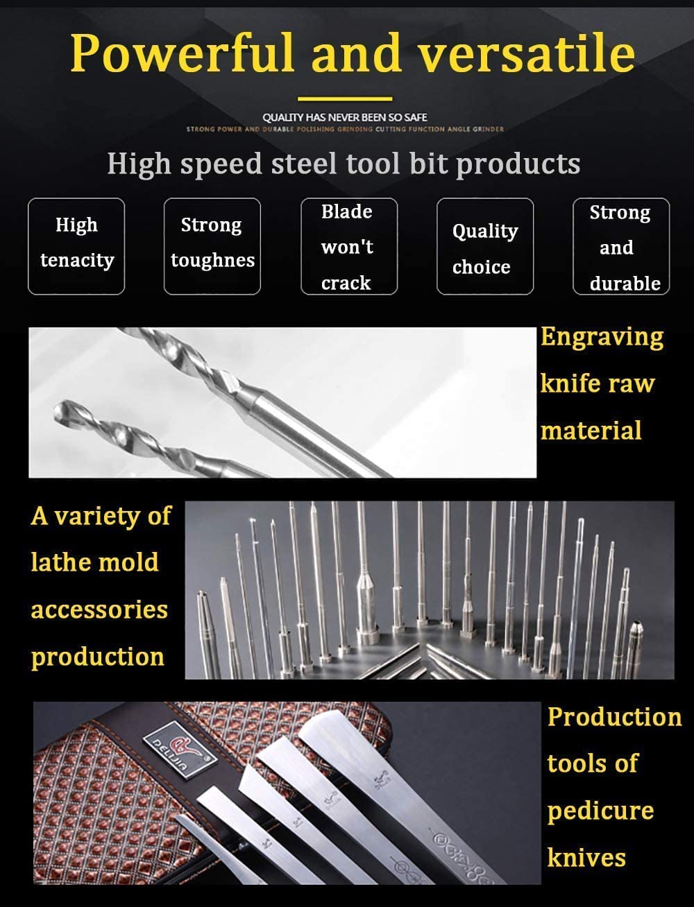 3×8×200mm HSS Lathe Tool Bit - High Speed Steel Square Cutting Tool for Metalworking | Perfect for Lathe Turning, Milling & Fly Cutting Operations