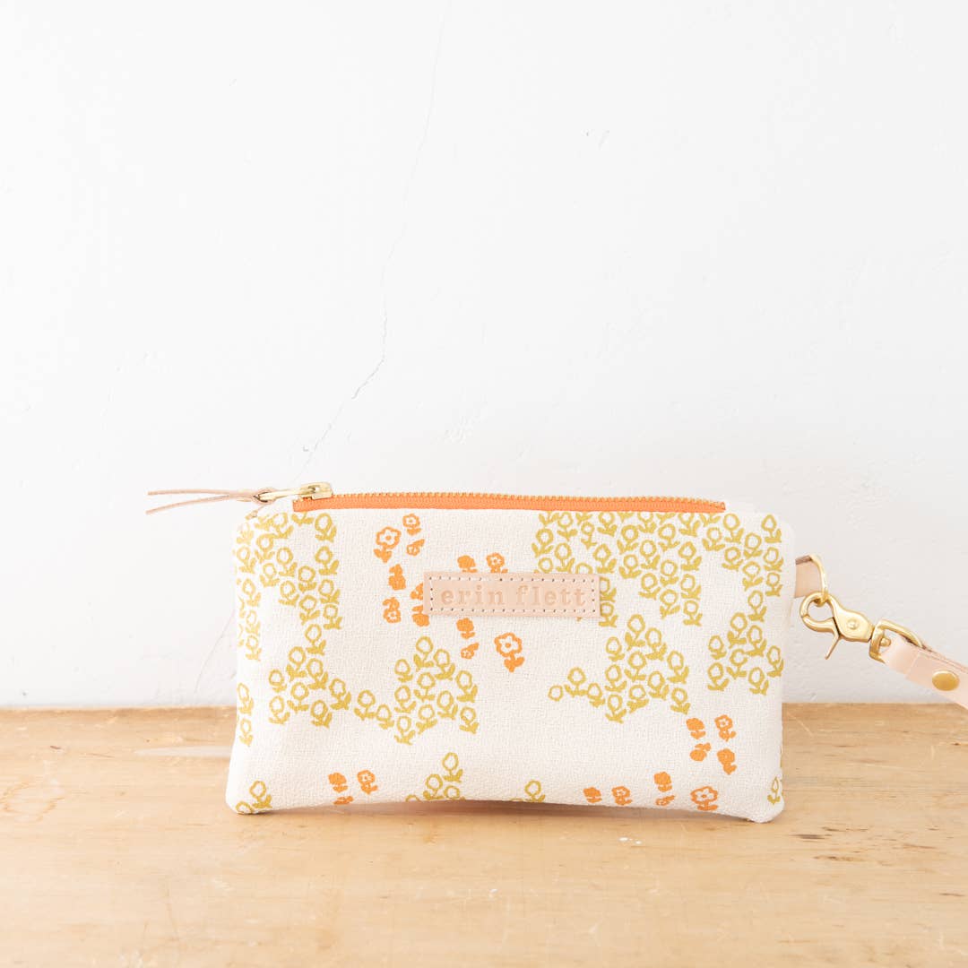 Erin Flett Field Of Flowers Wristlet - Floral Pattern Clutch Purse for Women | Perfect for Parties, Weddings & Everyday Use