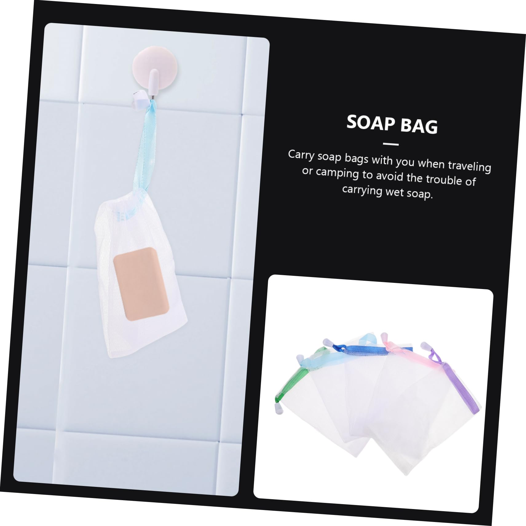 20Pcs Reusable Soap Foaming Nets - Durable Mesh Soap Saver Bags with Hanging Rope for Lathering & Storing Bar Soaps - Bath & Shower Accessories for Sensitive Skin - Eco-Friendly Home, Travel, Gym & Camping Essentials - Perfect for Creating Luxurious Lather & Reducing Soap Waste - Great for Daily Shower, Spa Days, Travel Toiletries, Sustainable Bathroom Routine & Gift Giving - Ideal for Sensitive Skin Care, Eco-Conscious Living, Hotel Stays and On-the-Go Hygiene
