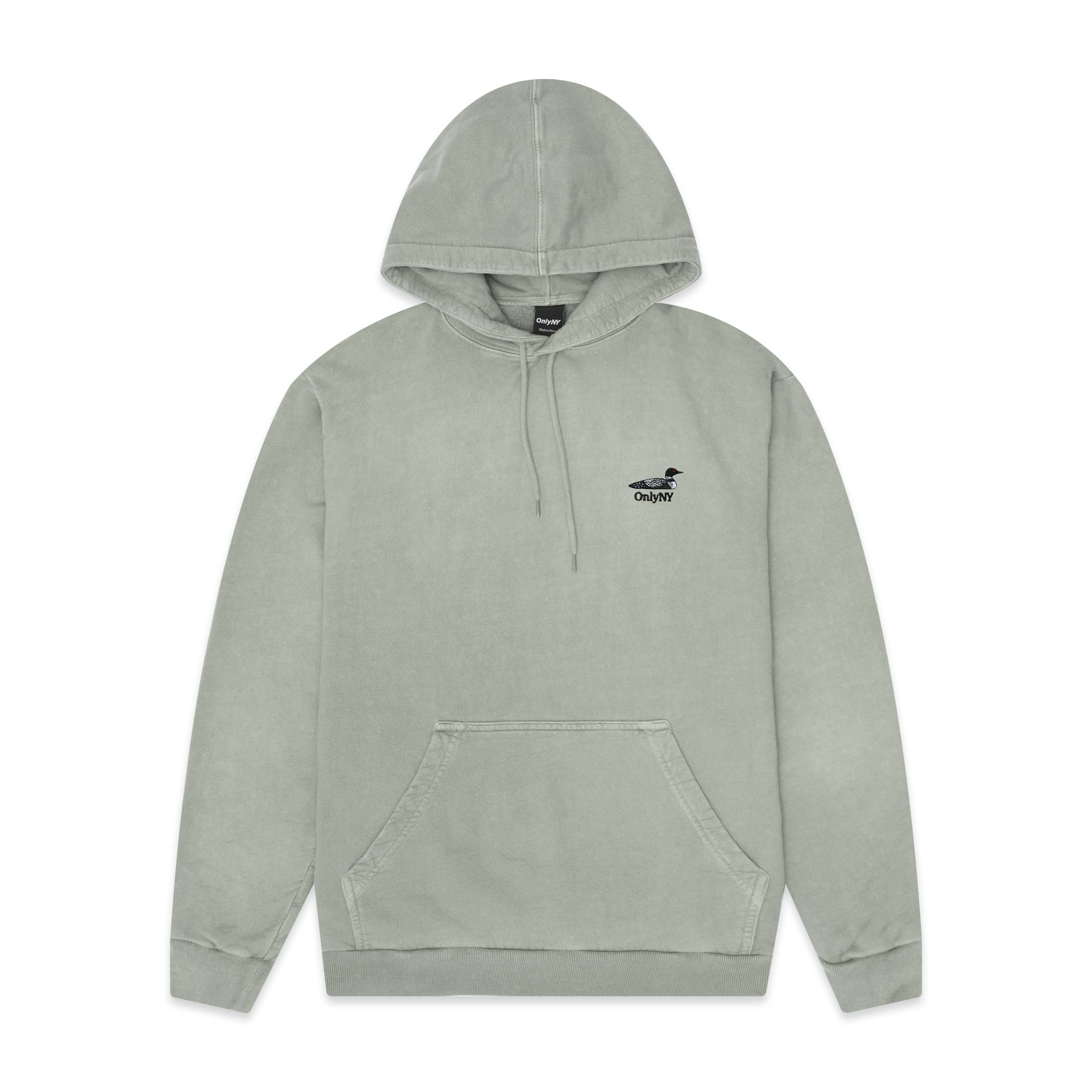 Only NY Loon Hoodie - Light Sage Green Pullover Sweatshirt for Men & Women | Cozy Casual Wear for Street Style & Outdoor Activities