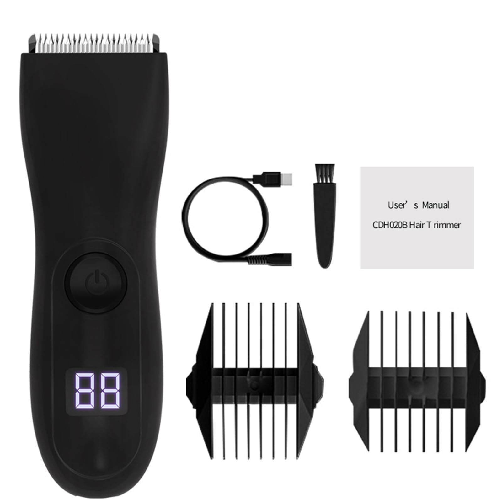 Men's Body Shaver & Pubic Hair Trimmer - Waterproof Groin & Body Groomer for Smooth Shaving - Perfect for Travel, Gym & Personal Grooming