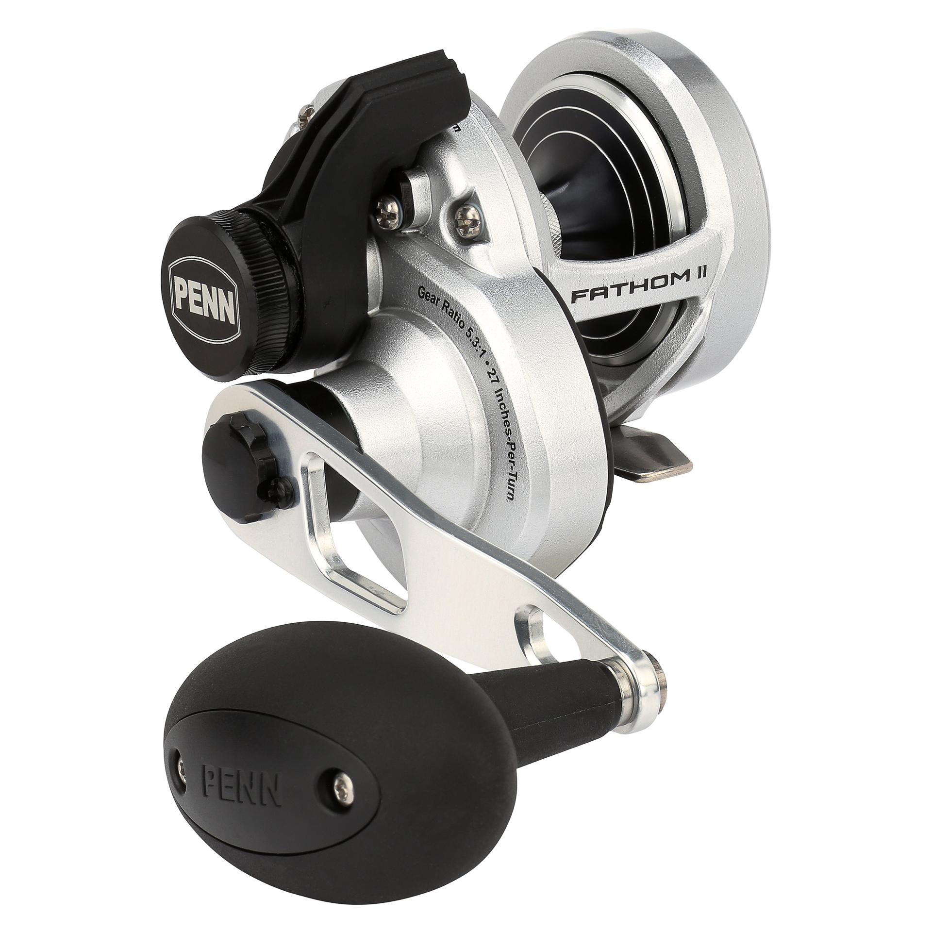 Penn Fathom II Lever Drag Conventional Fishing Reel - Saltwater & Freshwater Trolling Reel for Offshore & Inshore Fishing - Perfect for Deep Sea, Surf Casting & Boat Fishing