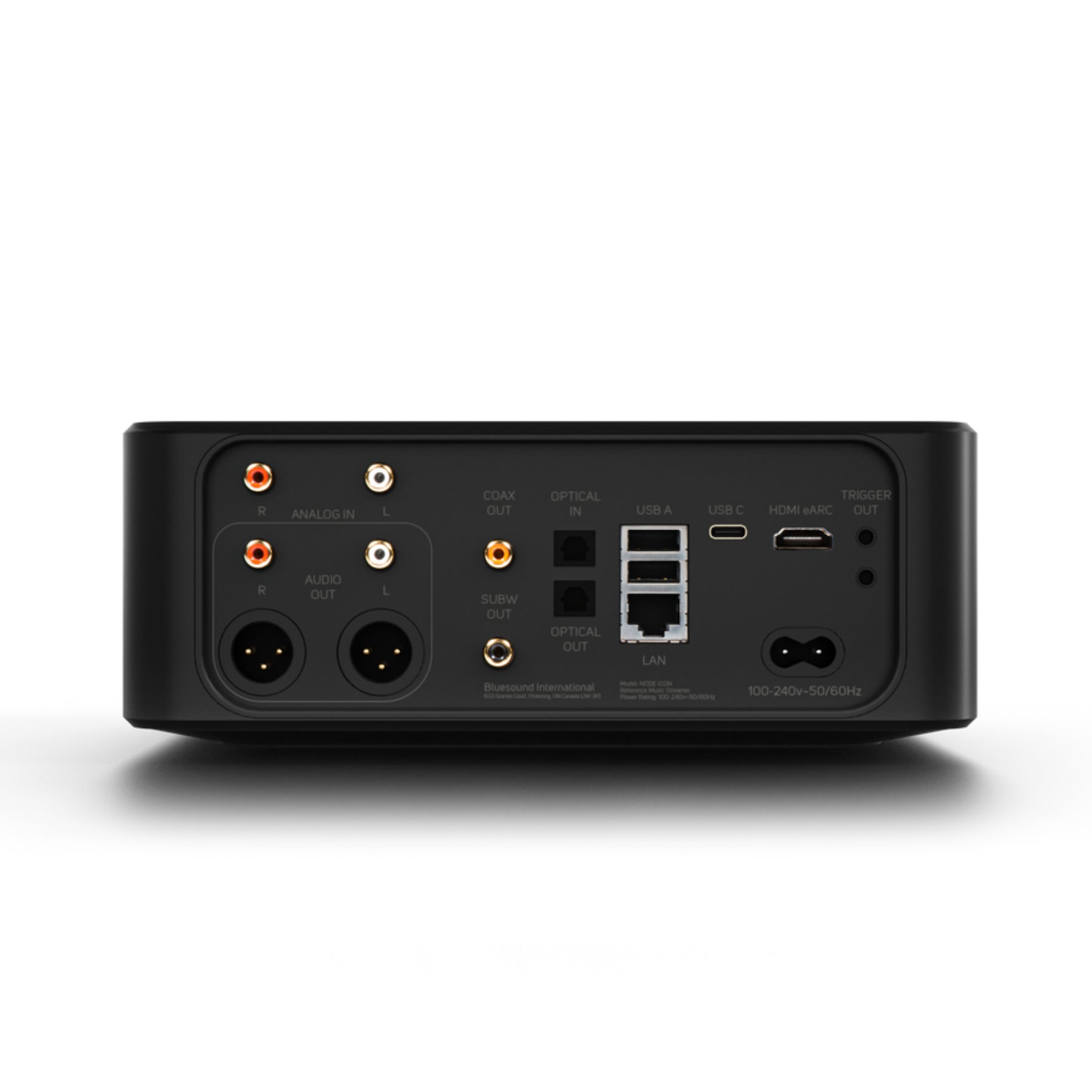 Bluesound NODE ICON Wireless Hi-Res Music Streamer - Black | Multi-Room Audio Streaming | Works with Spotify, Tidal & Apple Music | Perfect for Home Theater & Audiophile Systems