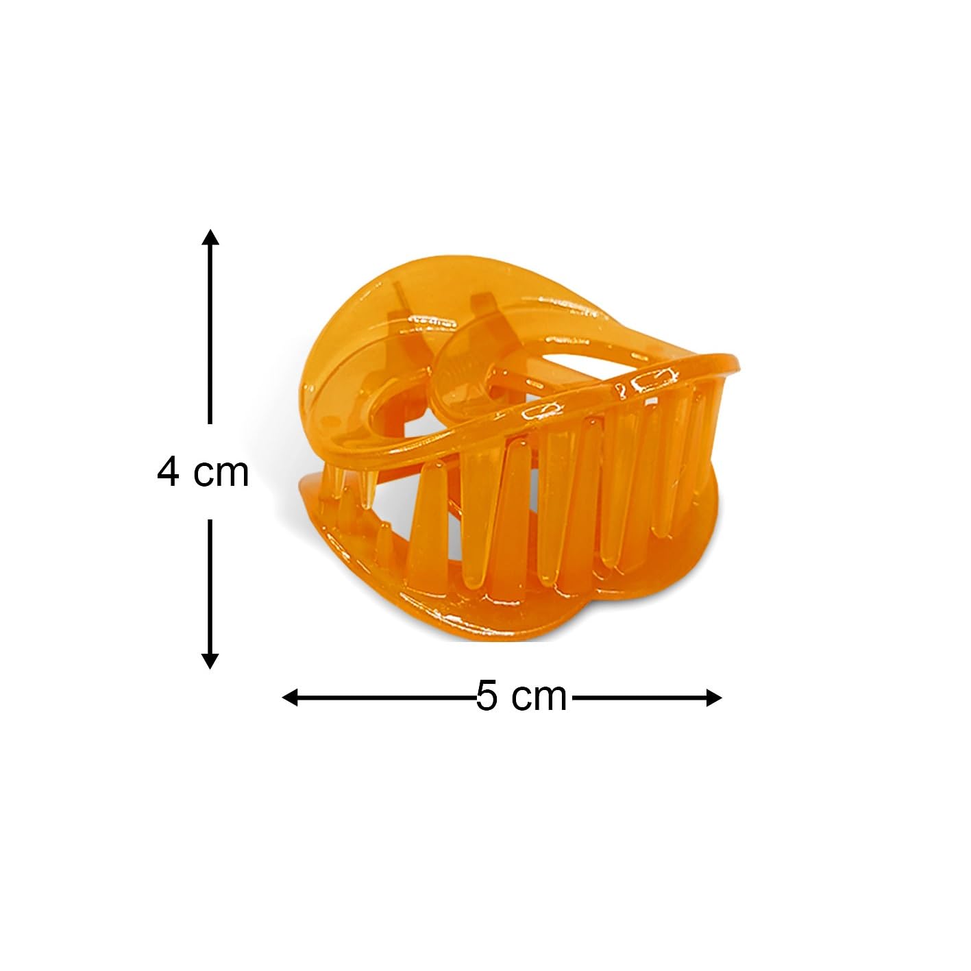 Uniqon 12-Pack Glossy Plastic Round Hair Claw Clips for Women - Elegant Non-Slip Grip, Multicolor Hair Accessories for Ponytails, Buns & Everyday Styling