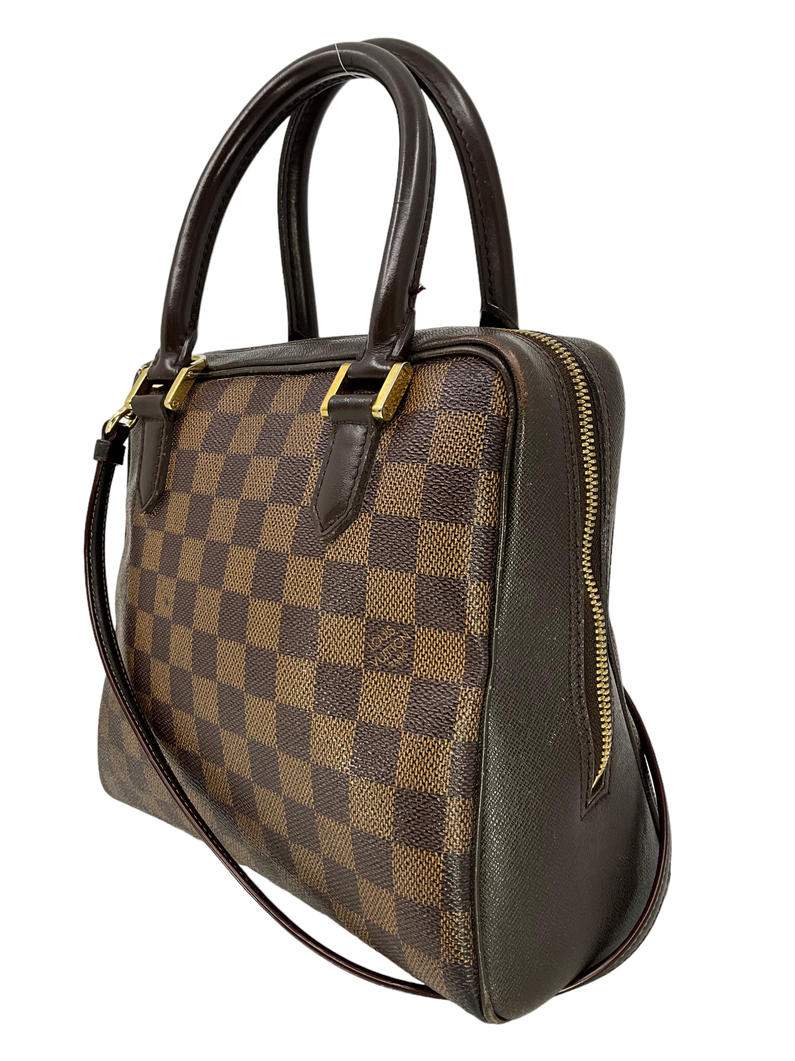 Louis Vuitton Damier Ebene Brera Crossbody Bag - Luxury Designer Handbag for Women | Perfect for Work, Travel & Evening Events