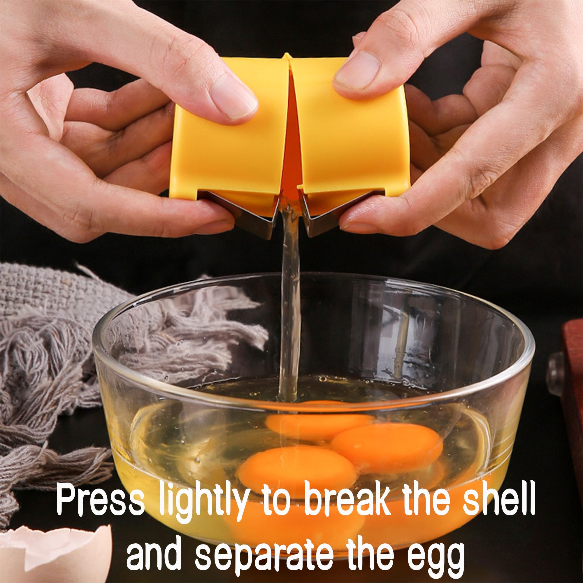 3-Piece Egg Shell Opener Set for Raw Eggs - Multi-Color Egg Cracker, Peeler & Shell Opener Tool | Perfect for Baking, Cooking & Breakfast Prep