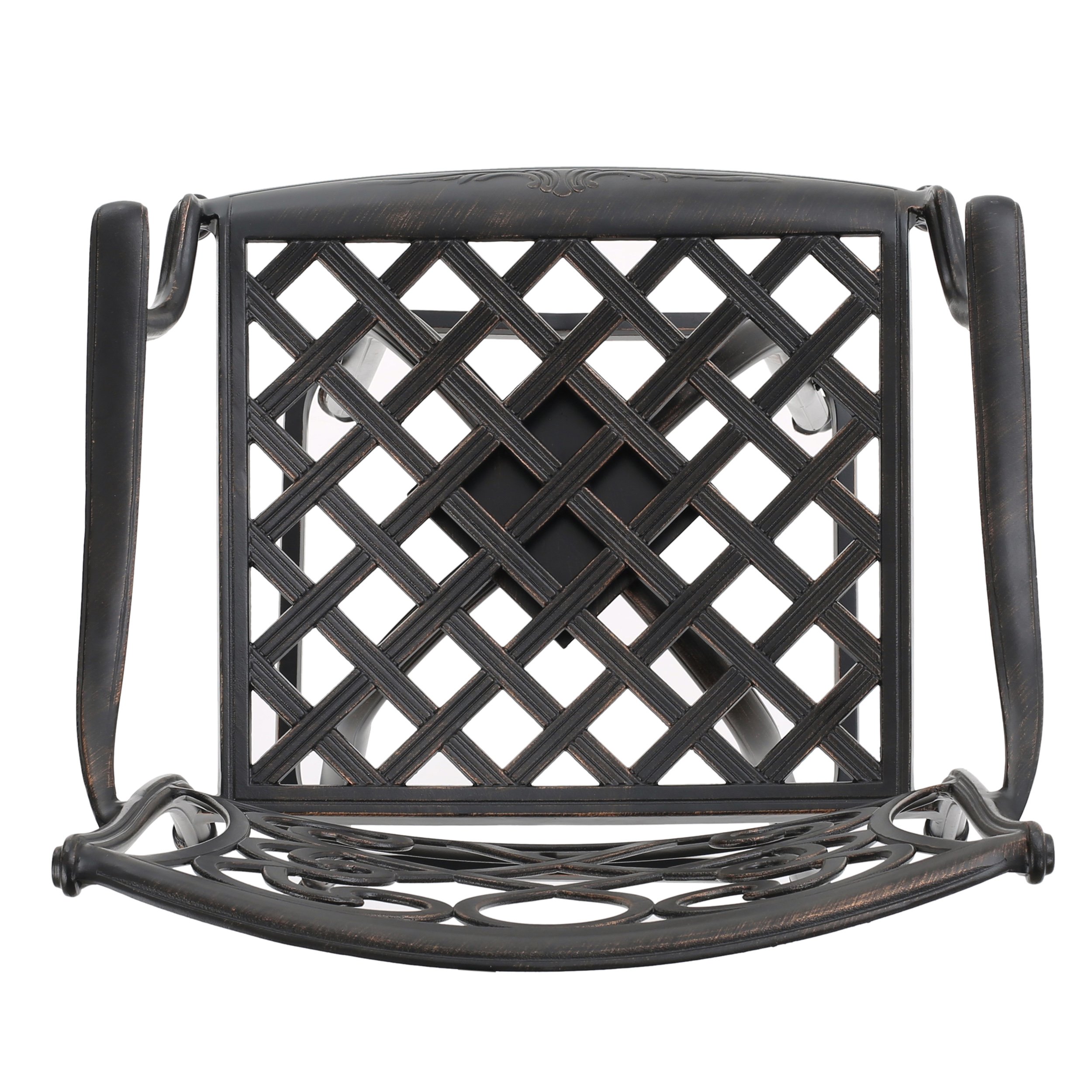Christopher Knight Home Santa Maria Barstool - Shiny Copper Metal Bar Height Stool for Kitchen Island, Breakfast Bar & Home Decor
