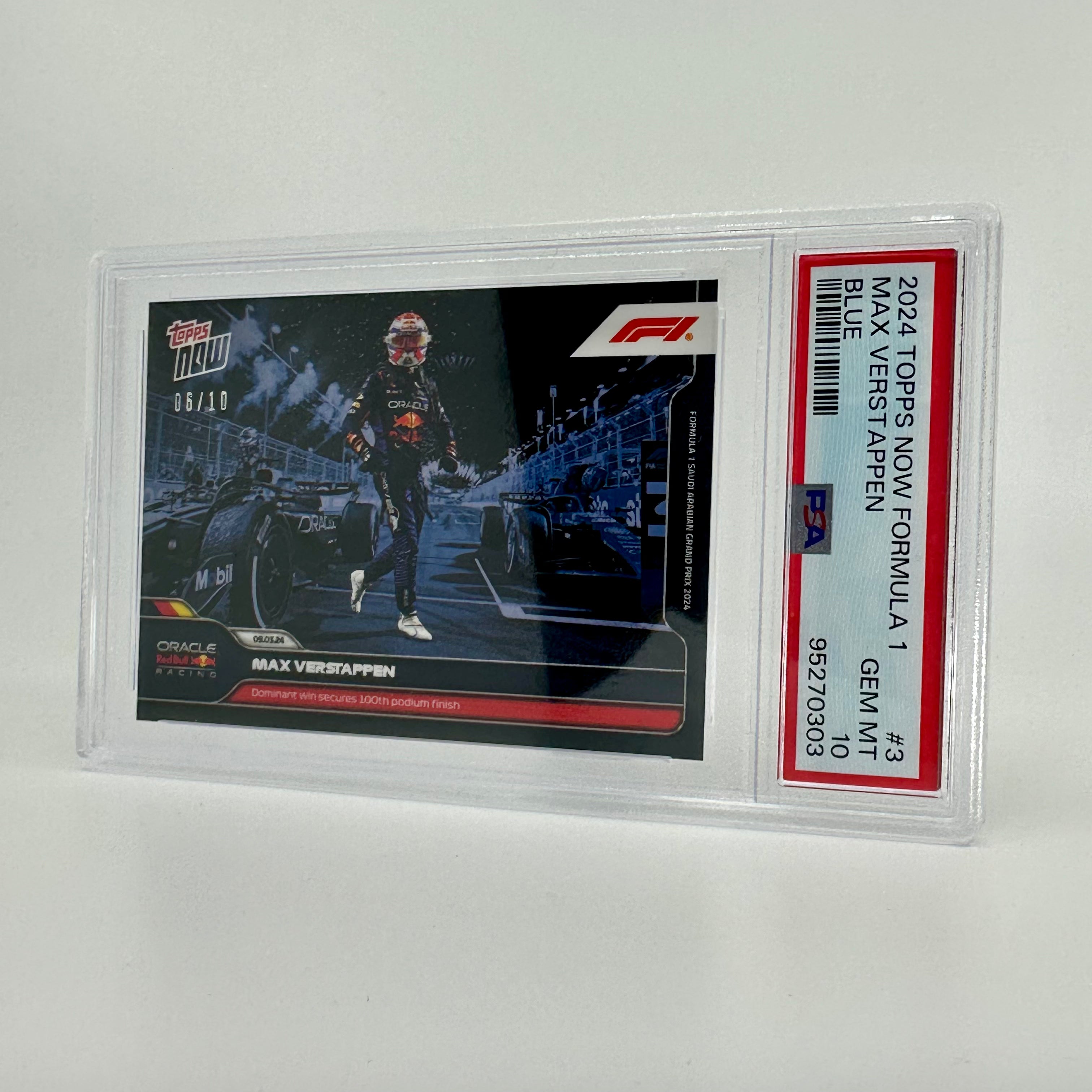 PSA 10 Graded 2006 Max Verstappen #3 Blue Rookie Card - Perfect for F1 Collectors, Racing Memorabilia Displays & Sports Card Investments