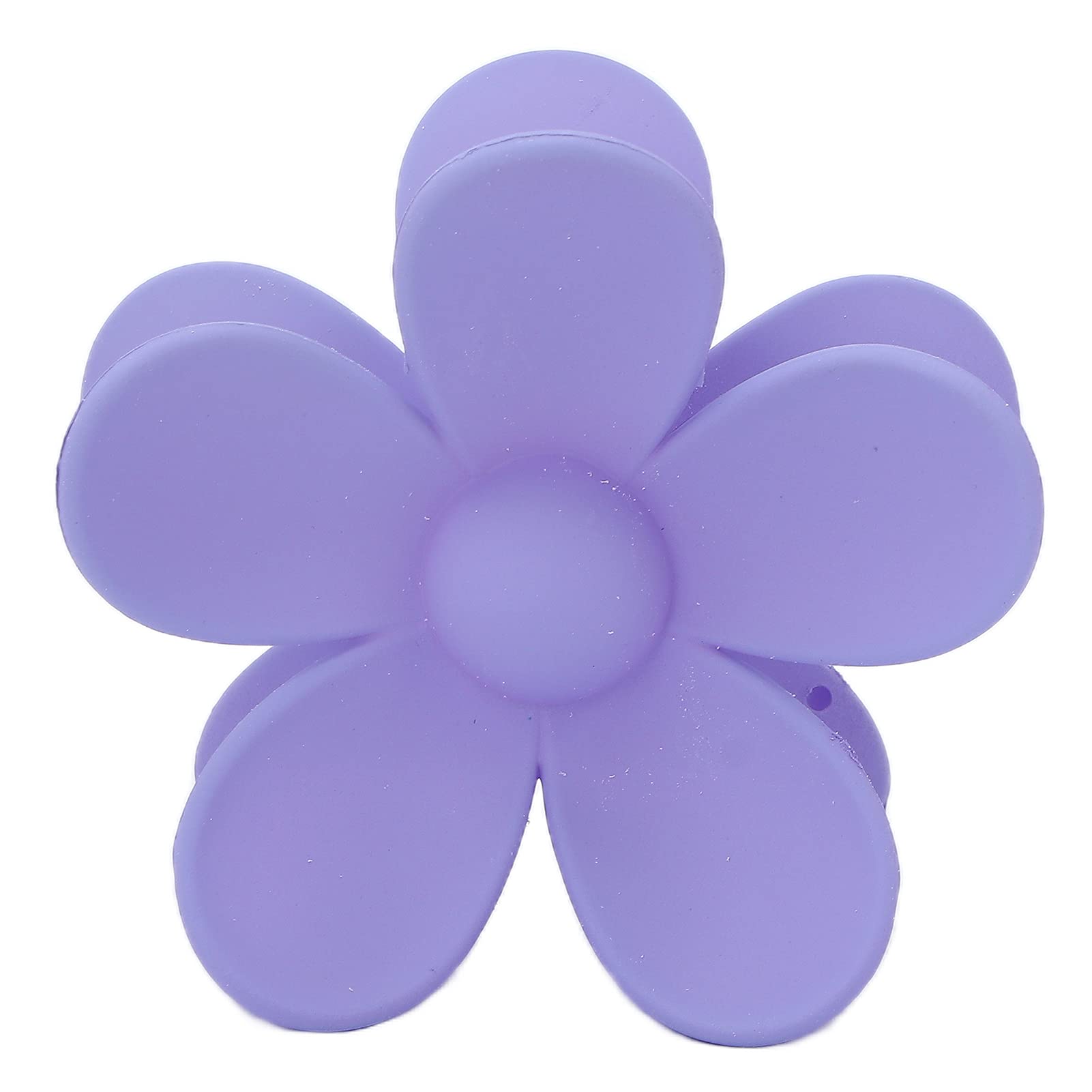 Exquisite Flower Shape Hair Claw Clips for Women & Girls - Plastic Jaw Clip with Double Lock Teeth, Light Purple Hair Accessories | Perfect for Parties, Weddings & Everyday Styling