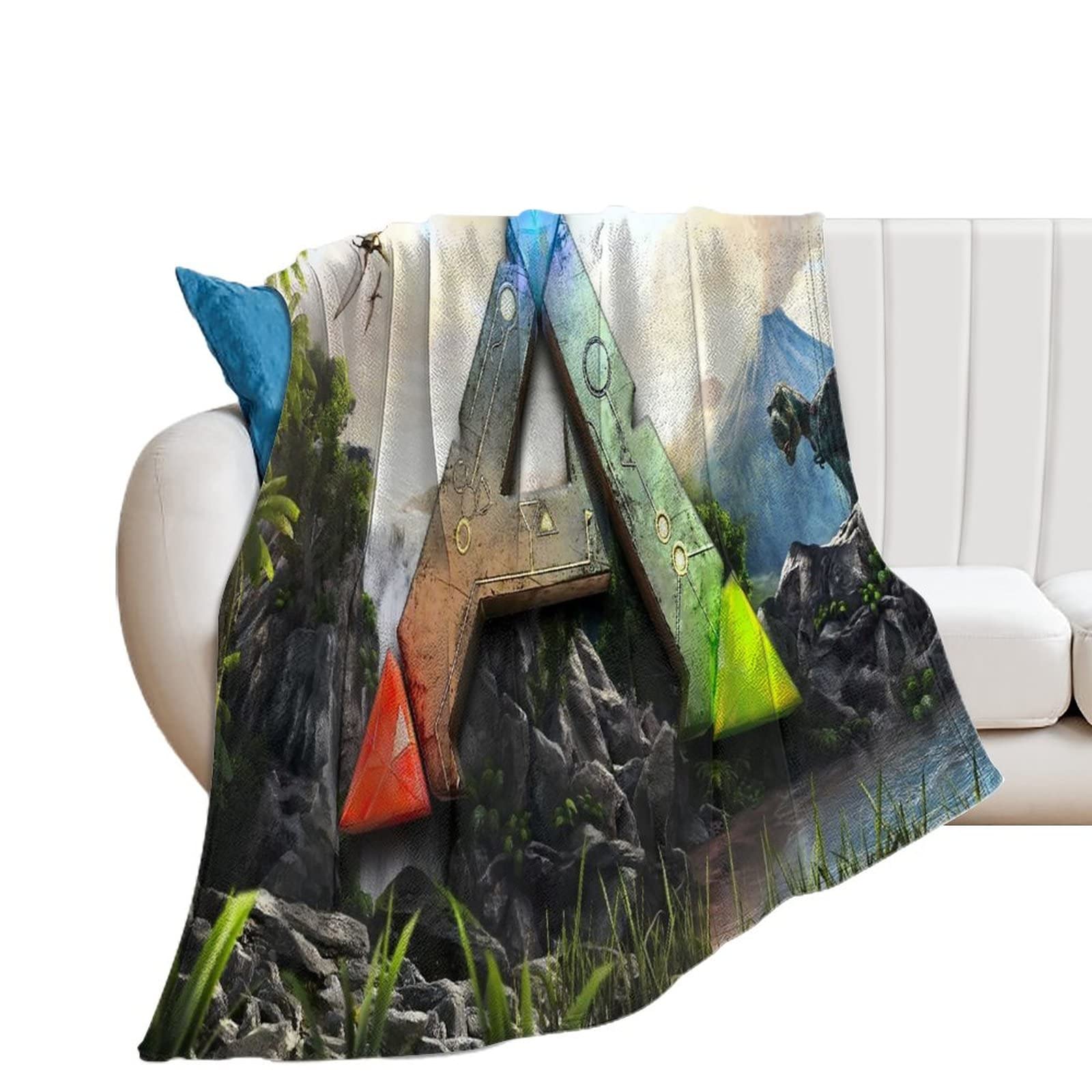 ARK Survival Evolved Premium Flannel Throw Blanket - Ultra Soft 60
