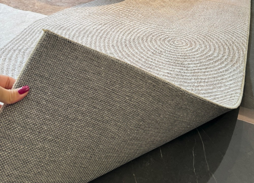 Modern Geometric Area Rugs - Non-Slip Contemporary Carpet for Bedroom, Living Room & Dining Room - Soft Boho Home Decor for Cozy Interior Design