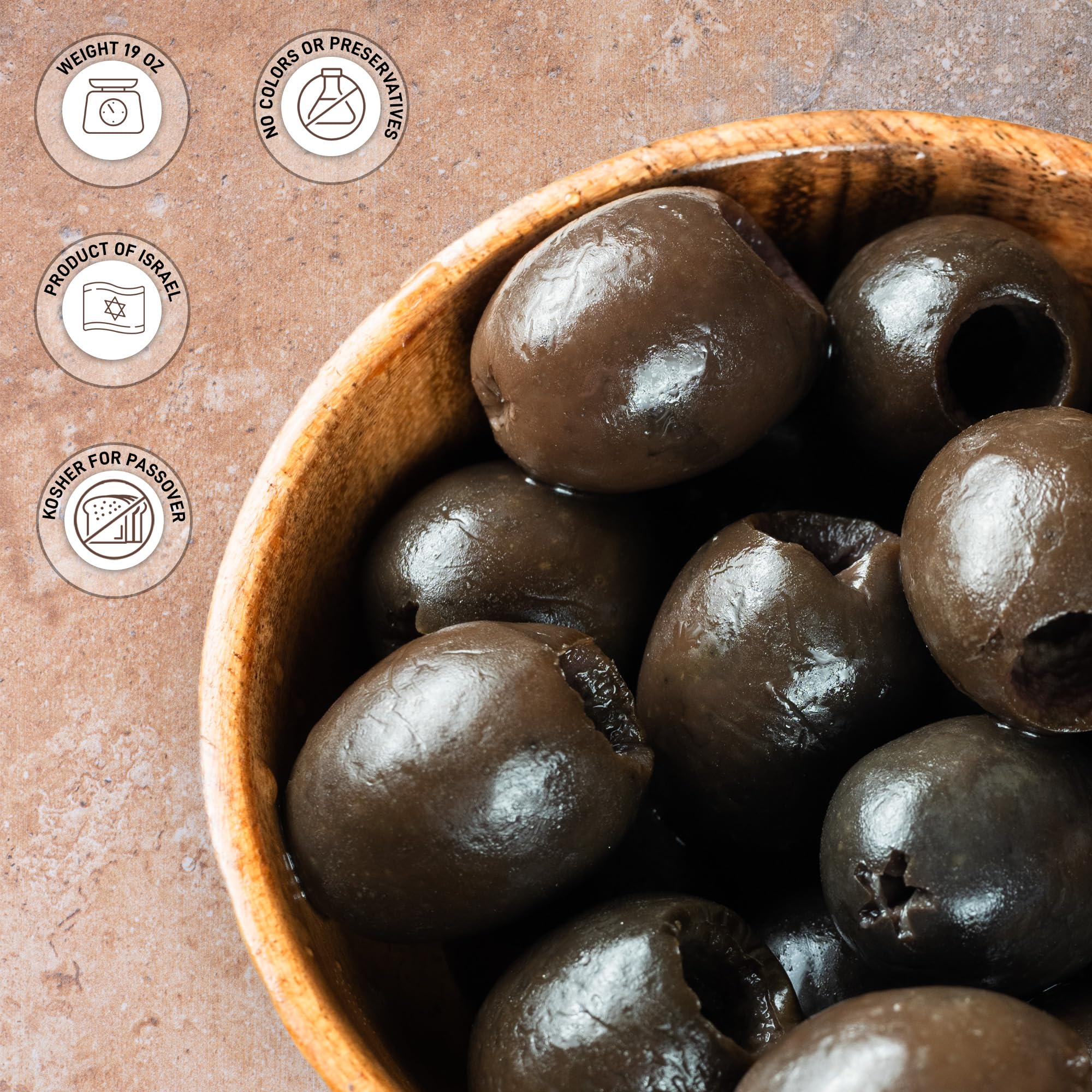 Premium Pitted Black Olives - 19 oz Can | All-Natural, No Preservatives | Perfect for Salads, Pizzas, Appetizers & Mediterranean Cuisine | Great for Meal Prep, Charcuterie Boards & Healthy Snacking