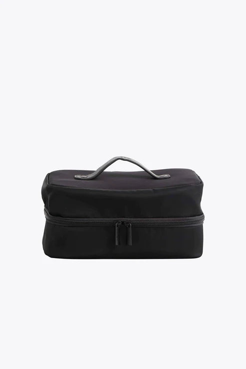 Black Hanging Cosmetic Organizer - Travel Makeup Bag for Bathroom Storage & Vanity Organization | Perfect for Home, Gym, and Travel Accessories