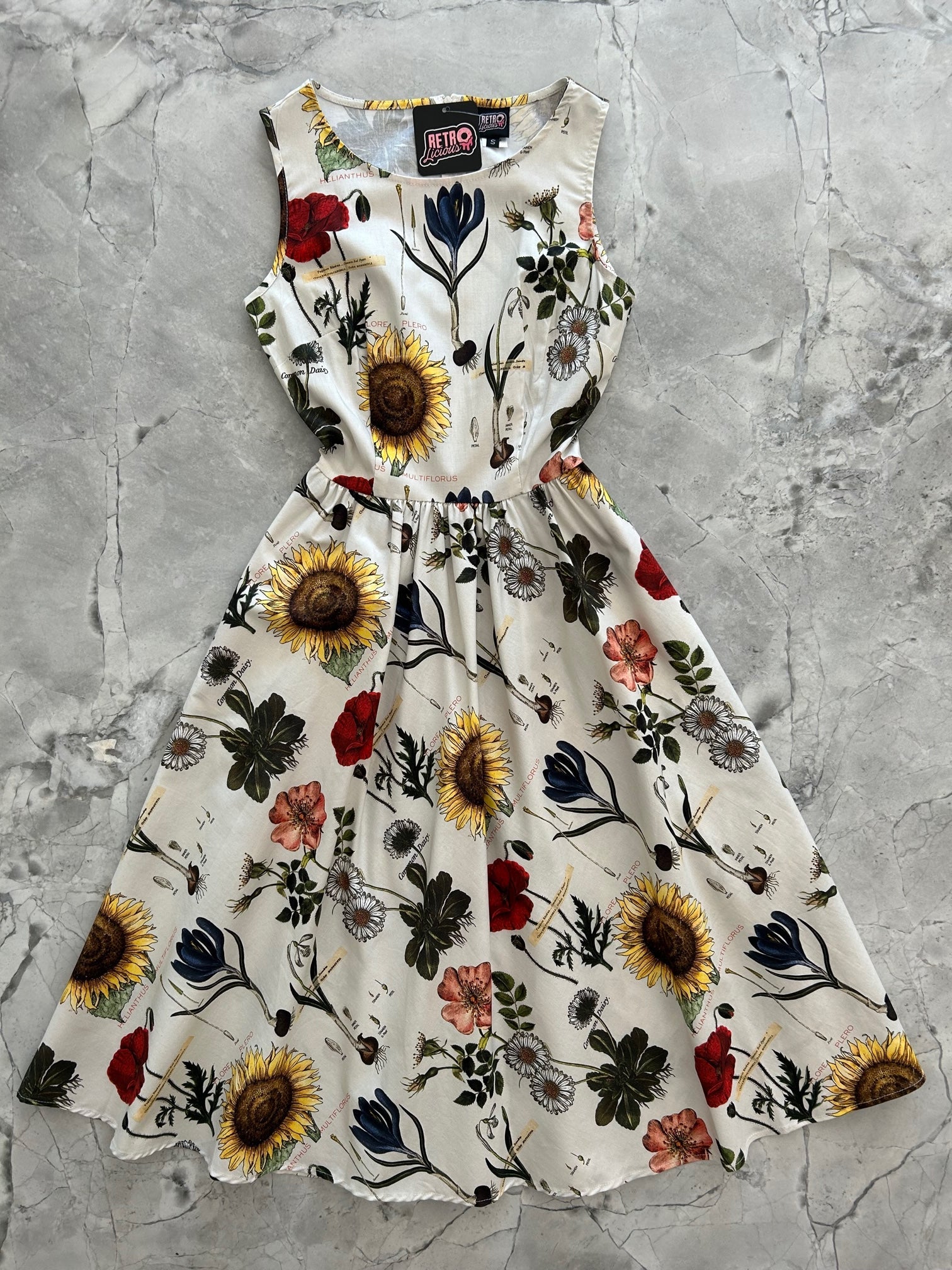 Botany Midi Dress - Floral Print Summer Dress for Women | Perfect for Beach Vacations, Garden Parties & Date Nights