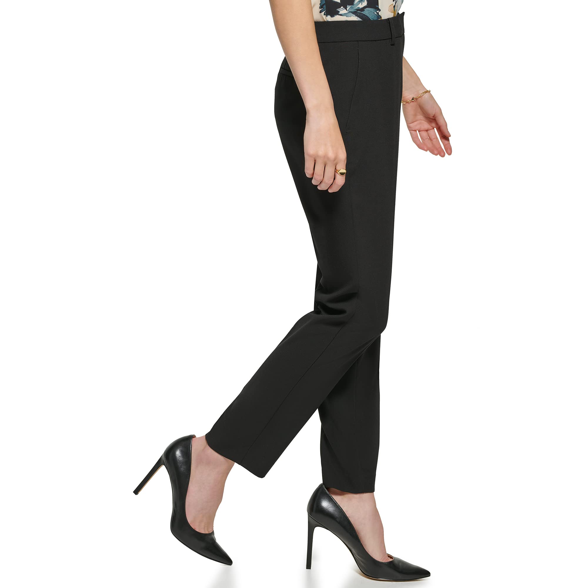 DKNY Women's Business Casual Essex Pants - Comfortable Stretch Work Pants for Office & Professional Wear | Perfect for Business Meetings, Office Outfits & Smart Casual Occasions