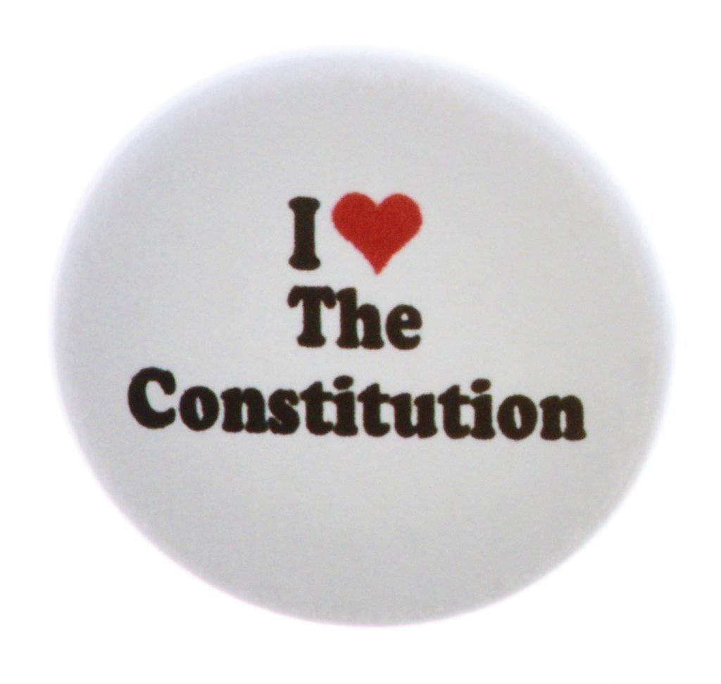 A&T Designs Patriotic 'I Love The Constitution' 2.25 Inch Keychain - USA 1789 Commemorative Gift for History Lovers, Perfect for Key Rings, Backpacks & Political Enthusiast Gifts