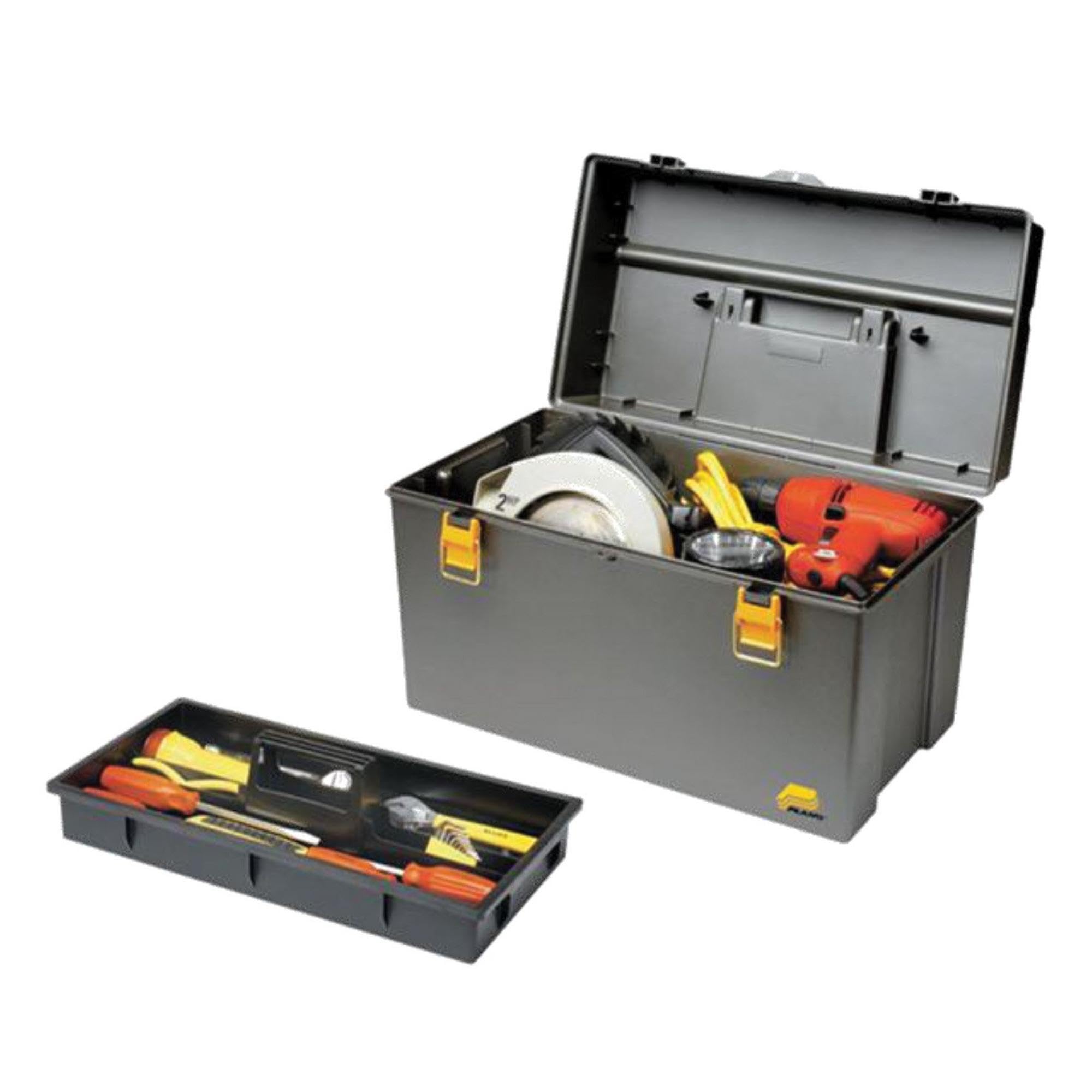 Extra Deep Heavy Duty Tool Box - Durable Storage for Mechanics & DIY Projects | Perfect for Garage, Workshop & Job Site Organization