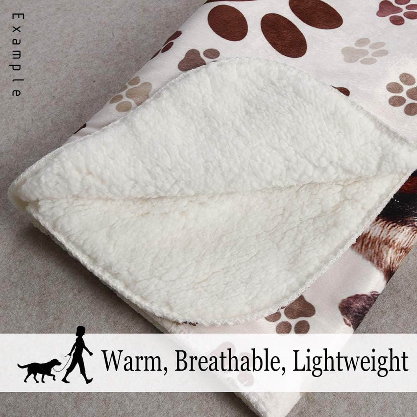 Premium Rhodesian Ridgeback Dog Blanket - Ultra Soft Sherpa Throw with Custom Dog Portrait & Name - Personalized Memorial Gift for Pet Lovers - Perfect for Couch, Bed & Home Decor