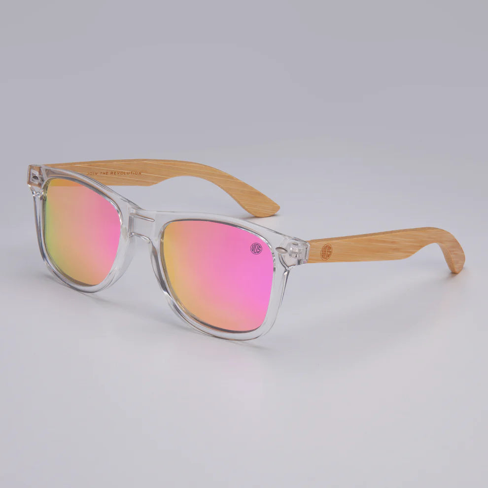 KUTA XL Pink Mirror Sunglasses for Women - UV400 Protection, Polarized, Fashionable & Lightweight - Perfect for Beach, Driving & Outdoor Activities