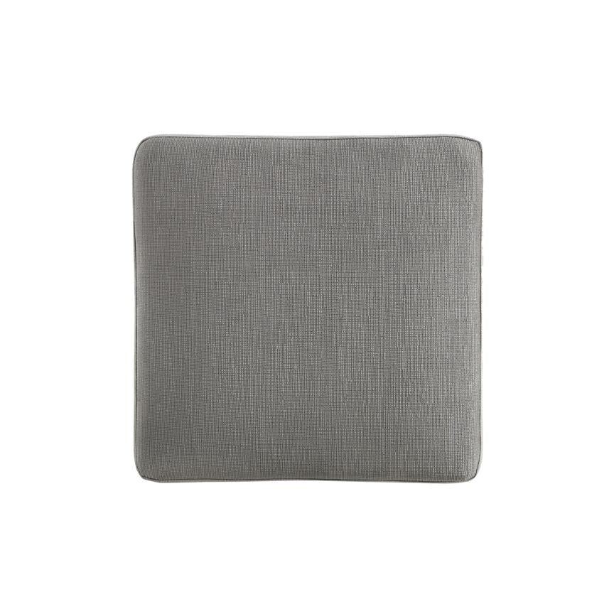 Stylish Grey Adele Ottoman - Modern Footrest & Extra Seating for Living Room, Bedroom, or Office
