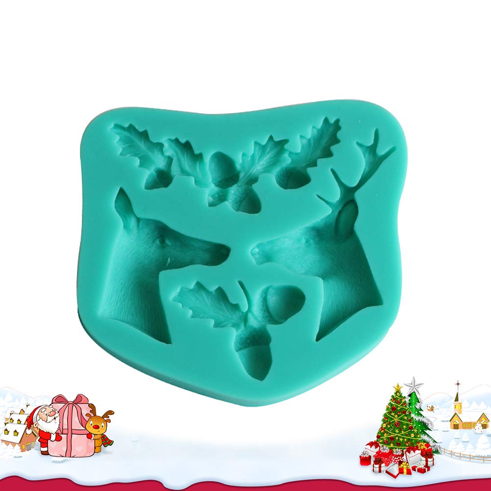 Christmas Chocolate Silicone Mold Set - Holiday Candy, Ice Cube & Fondant Molds for Baking, Cake Decorating, Soap Making - Pine Cone Design for Xmas Treats & DIY Crafts