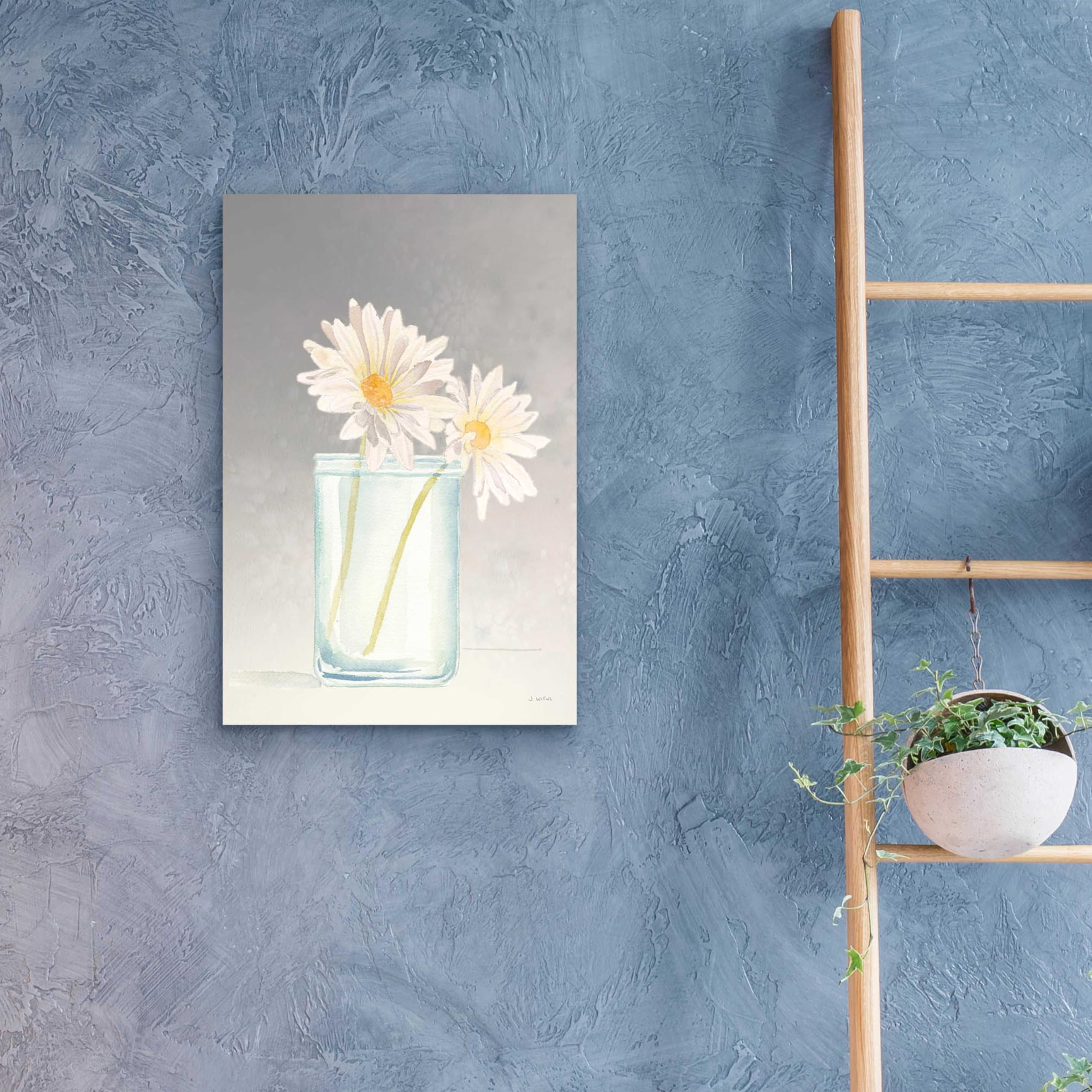 Tranquil Blossoms IV Acrylic Glass Wall Art by James Wiens - 16x24 Inches Modern Floral Painting for Living Room, Bedroom & Office Decor